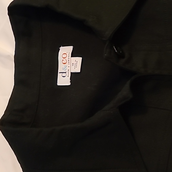 Denim and Co. Utility Black Button Down Vest - Picture 4 of 8